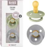 BIBS COLOUR chupetes calmantes 2pack caucho 6meses+