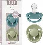 BIBS DE LUX chupetes calmantes redondos 2pack 0-3 años SILICONA