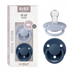 BIBS DE LUX chupetes calmantes redondos 2pack 0-3 años SILICONA