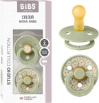BIBS COLOUR STUDIO chupetes calmantes 2pack caucho 6-18meses