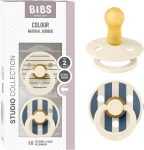 BIBS COLOUR STUDIO chupetes calmantes 2pack caucho 6-18meses