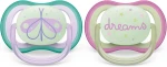 PHILIPS AVENT Ultra Air Night chupetes x 2 0-6m BRILLAN EN LA OSCURIDAD