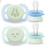 PHILIPS AVENT Ultra Start chupetes x 2 0-2m NIGHTTIME brilla en la oscuridad