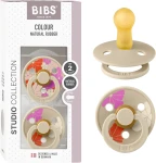 BIBS COLOUR STUDIO chupetes calmantes 2pack caucho 6-18meses