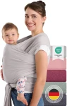 LALENI fular elástico para llevar bebés hasta 15kg
