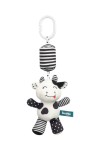 SENSILLO Colgante para Cochecito con Mordedor y Sonajero BLACK&WHITE