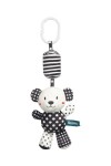 SENSILLO Colgante para Cochecito con Mordedor y Sonajero BLACK&WHITE