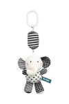 SENSILLO Colgante para Cochecito con Mordedor y Sonajero BLACK&WHITE