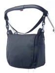 KANGUR TORBA CLASSIC - Bolsa negra para accesorios con correa para el hombro