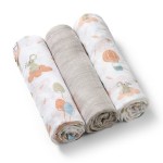 BABYONO Pañales de bambú muselina 70x70cm x3