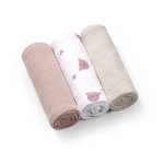 BABYONO Pañales muselina envoltorios algodón 70x70cm x3